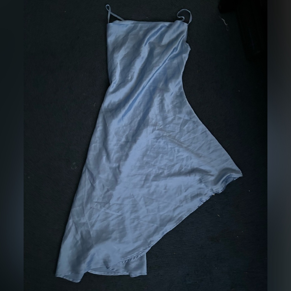 Light blue slip dress